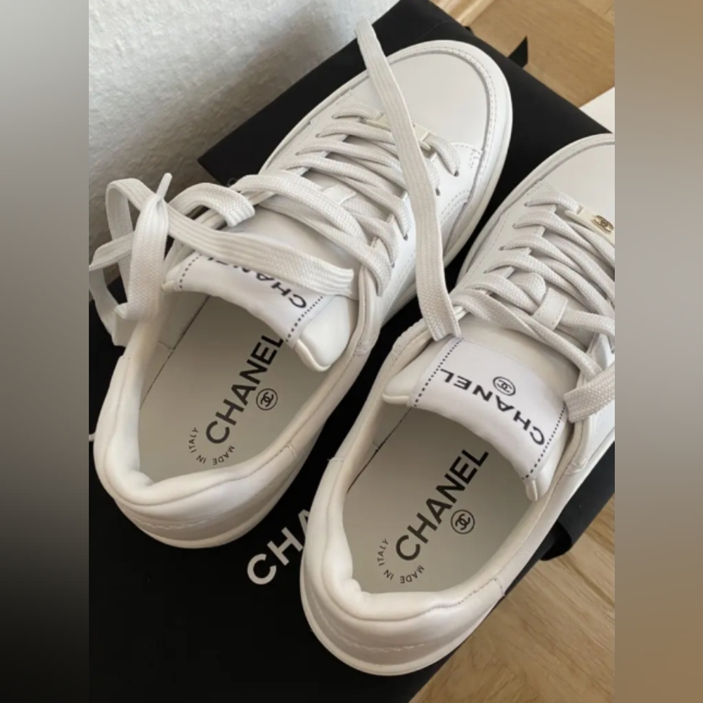 Chanel White Sport City Sneakers - Picture 2 of 6
